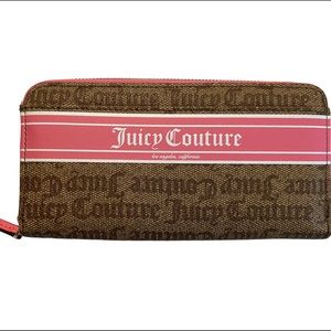 Full Brown and Pink Juicy Couture wallet nwot